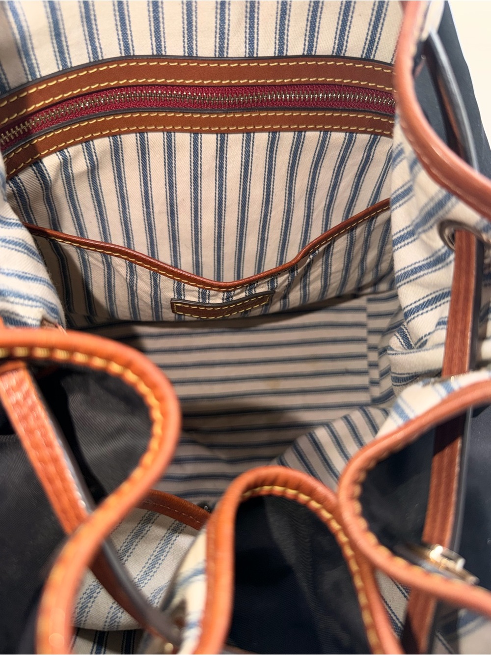 Dooney & Bourke Wayfarer Nylon Drawstring Hobo Bag - Picture 9 of 11